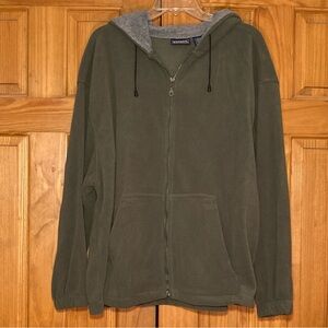 NWOT Vintage Basic Editions Heavyweight Hooded Fleece Jacket Coat Men's L